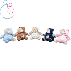 عروسک زنگوله ای کودک مدل خرسی تدی (teddy bear)