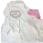 ست لباس جعبه ای ده تکه eda baby طرح پرنسس