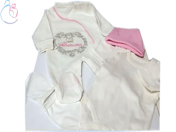 ست لباس جعبه ای ده تکه eda baby طرح پرنسس