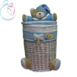 سبد لباس و اسباب بازی مدل خرسی تدی ( teddy bear decorated basket)