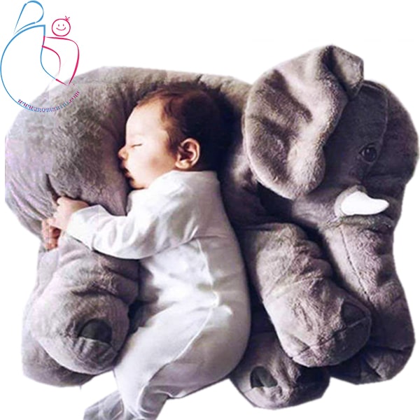 عروسک طرح فیل بالشتی  ۴۵ سانتی مدل mommy elephant