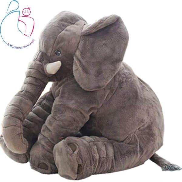 عروسک طرح فیل بالشتی  45 سانتی مدل mommy elephant