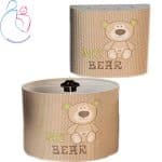 ست ساعت و لوستر اتاق کودک مدل خرس من