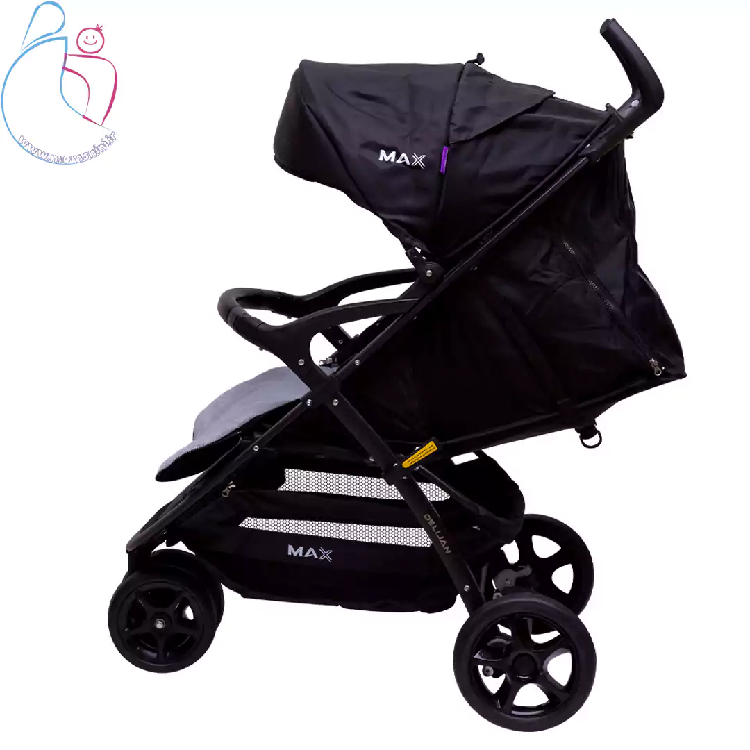 کالسکه مکس دلیجان | کالسکه مسافرتی سبک با کاور زمستانی و سایه‌بان تنظیم‌شونده