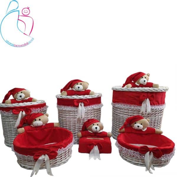 سبد کوچک لوسیون و لوازم بهداشتی بهارک