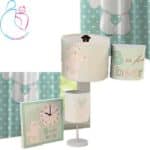 ست لوستر و ساعت مامز کیوتی مدل خرس چهل تکه