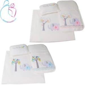 سرویس خواب سه تکه مسافرتی طرح FAMILY LOVE - صورتی