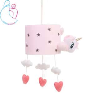 لوستر اتاق کودک مدل اسب تک شاخ