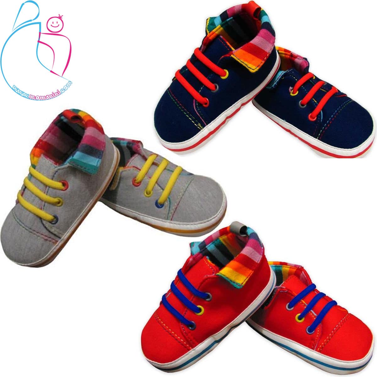 پاپوش کودک طرح لی یقه رنگی cocalo