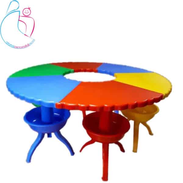 میز کودک مدل هشت‌پا | میز انعطاف پذیر بازی و آموزش