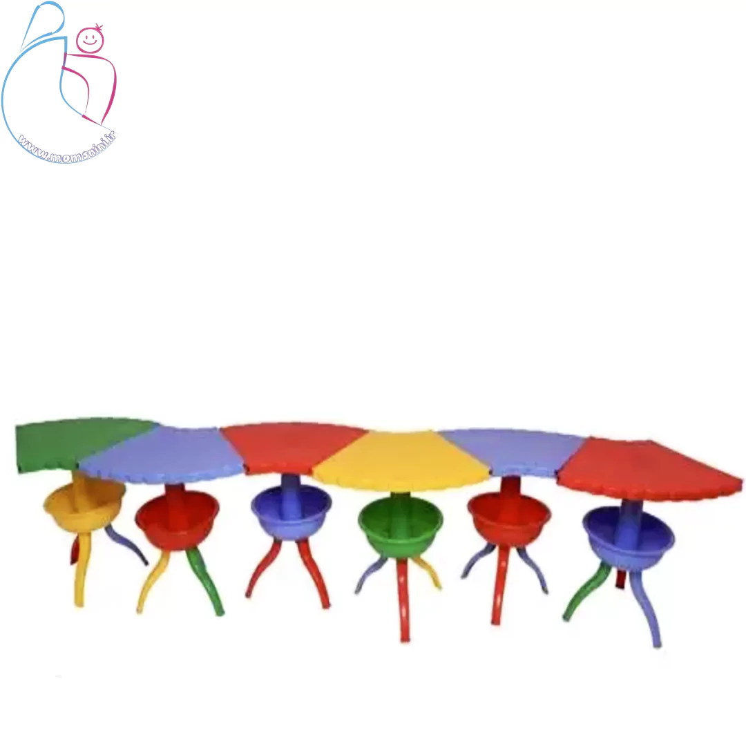 میز کودک مدل هشت‌پا | میز انعطاف پذیر بازی و آموزش