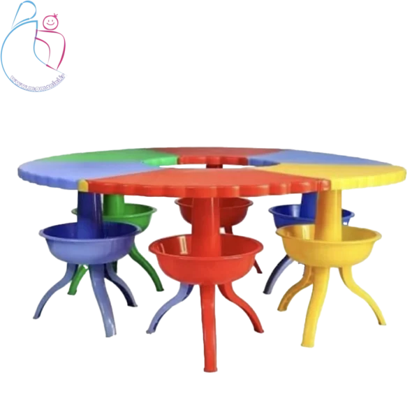 میز کودک مدل هشت‌پا | میز انعطاف پذیر بازی و آموزش