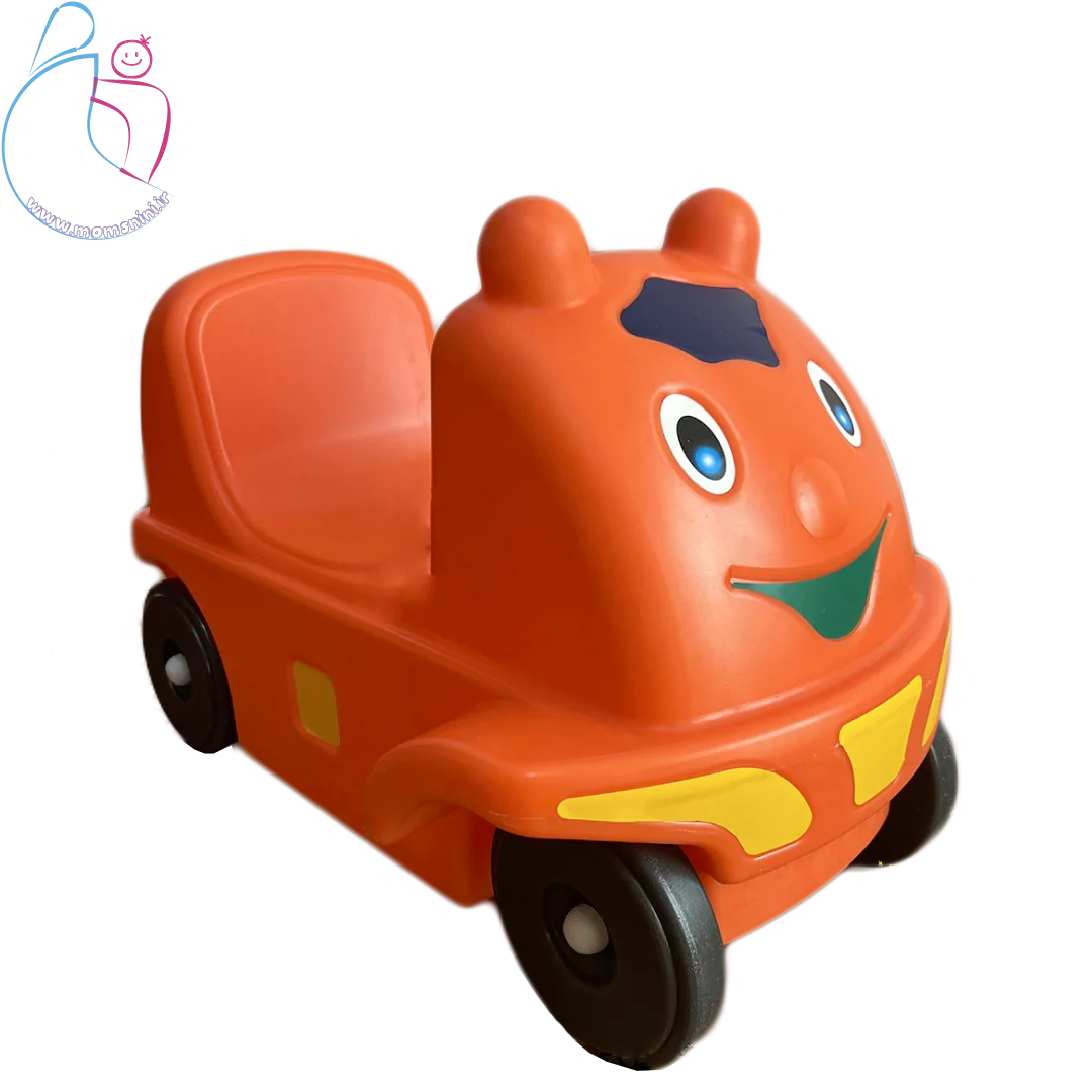 سرسره ماشینی ترن هوایی کودک | سطح شیبدار با ماشین چهارچرخ مقاوم