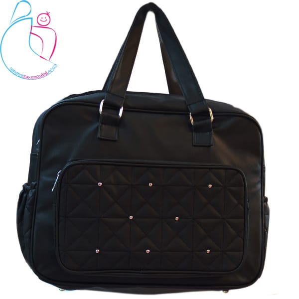 کیف  چرم 2 تکه لوازم کودک مدل دکمه ای