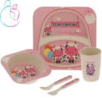 ظرف غذای 5 تکه کودک کوکو بامبو مدل گاو