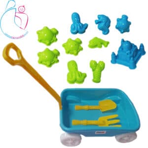 گاری ساحلی بریکس با قالب شن بازی