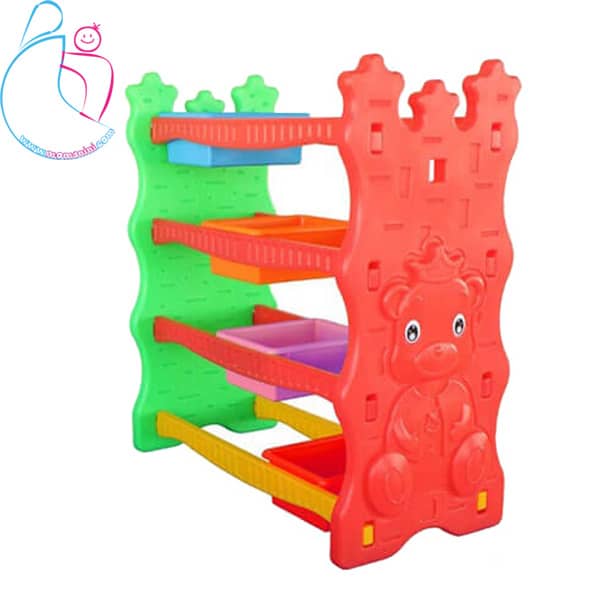 قفسه اسباب بازی کودک مدل قلعه میشا 12 باکسی