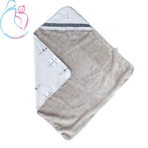 پتو دور پیچ پاییزه زمستانه کلاه دار مامز کیوتی مدل سرخپوست