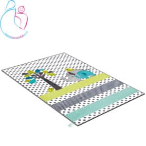 فرش فانتزی اتاق کودک مامزکیوتی طرح فیل و درخت نانو