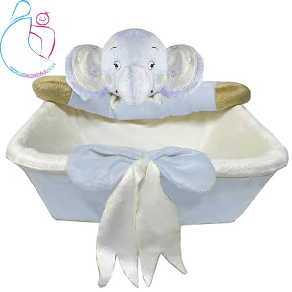 سبد لوازم بهداشتی اتاق کودک مدل فیل آبی