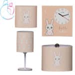 ست لوستر و ساعت مامز کیوتی مدل خرگوش لوس