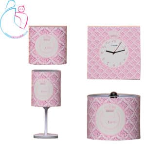 ست لوستر و ساعت مامز کیوتی مدل تاج