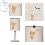 ست لوستر و ساعت مامز کیوتی مدل خرس بندرختی