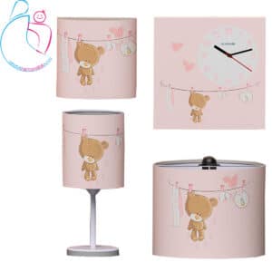 ست لوستر و ساعت مامز کیوتی مدل خرس بندرختی