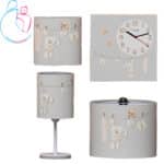 ست لوستر و ساعت مامز کیوتی مدل خرگوش بندرختی