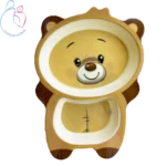ست 5 تیکه ظرف غذا بامبو chicoo baby مدل خرس تدی