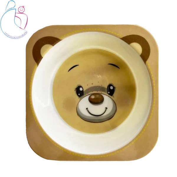 ست 5 تیکه ظرف غذا بامبو chicoo baby مدل خرس تدی