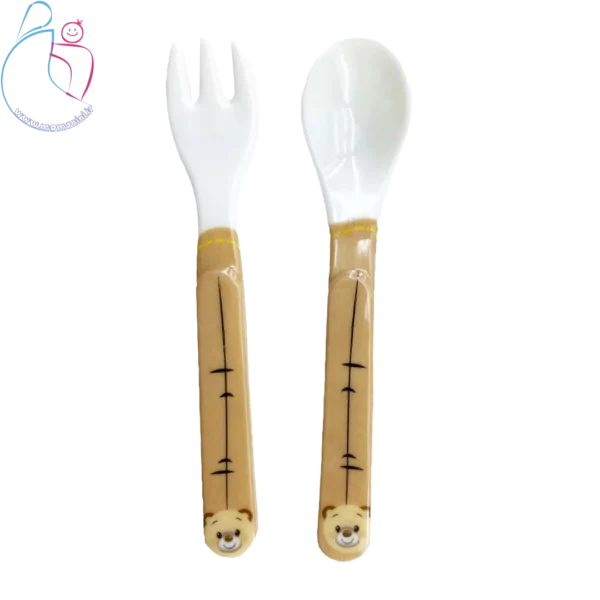 ست 5 تیکه ظرف غذا بامبو chicoo baby مدل خرس تدی