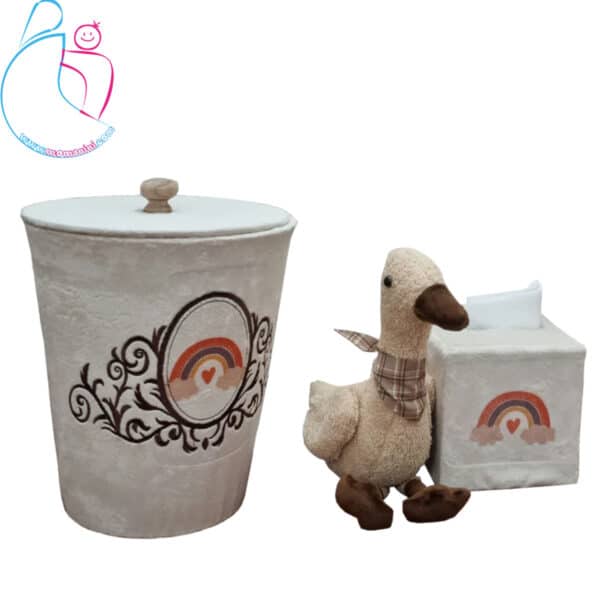 ست سطل و جادستمال اتاق کودک مدل غاز | آرامیس