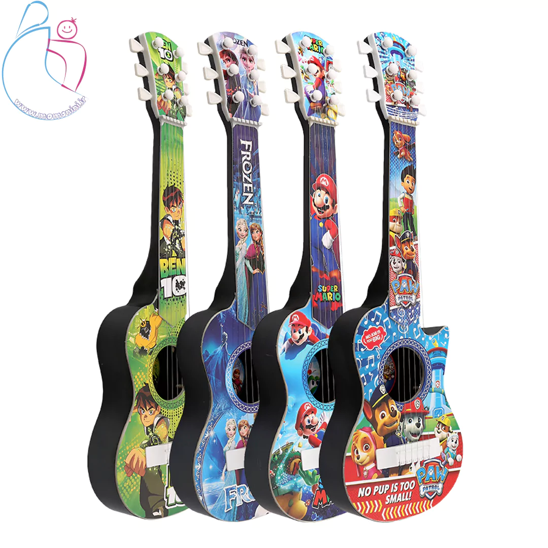 گیتار اسباب بازی متوسط کلاسیک پارس توی طرحهای بن تن، فروزن، ماریو، سگهای نگهبان