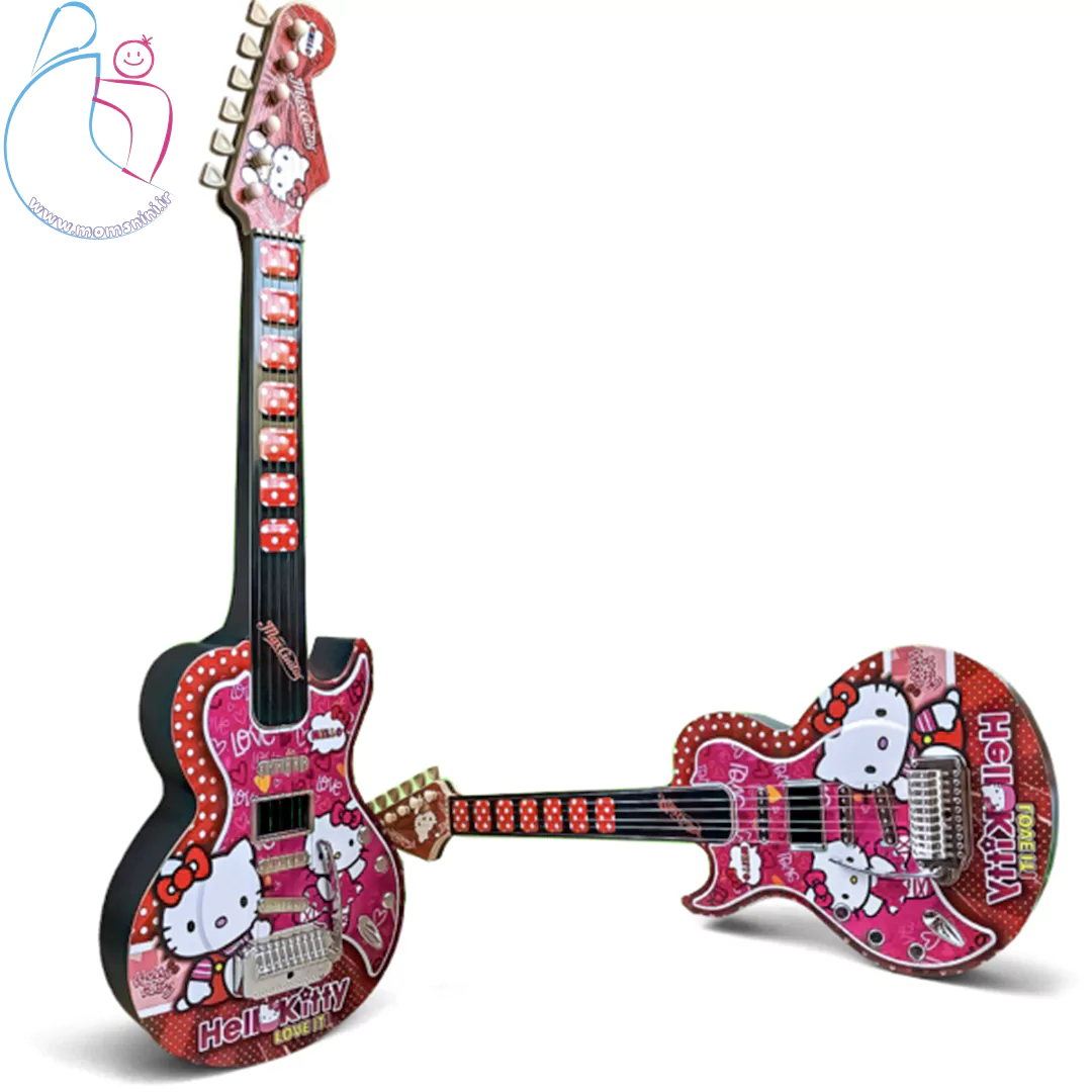 تصویر گیتار الکتریک اسباب بازی پارس تویز طرح کیتی | اسباب بازی موزیکال