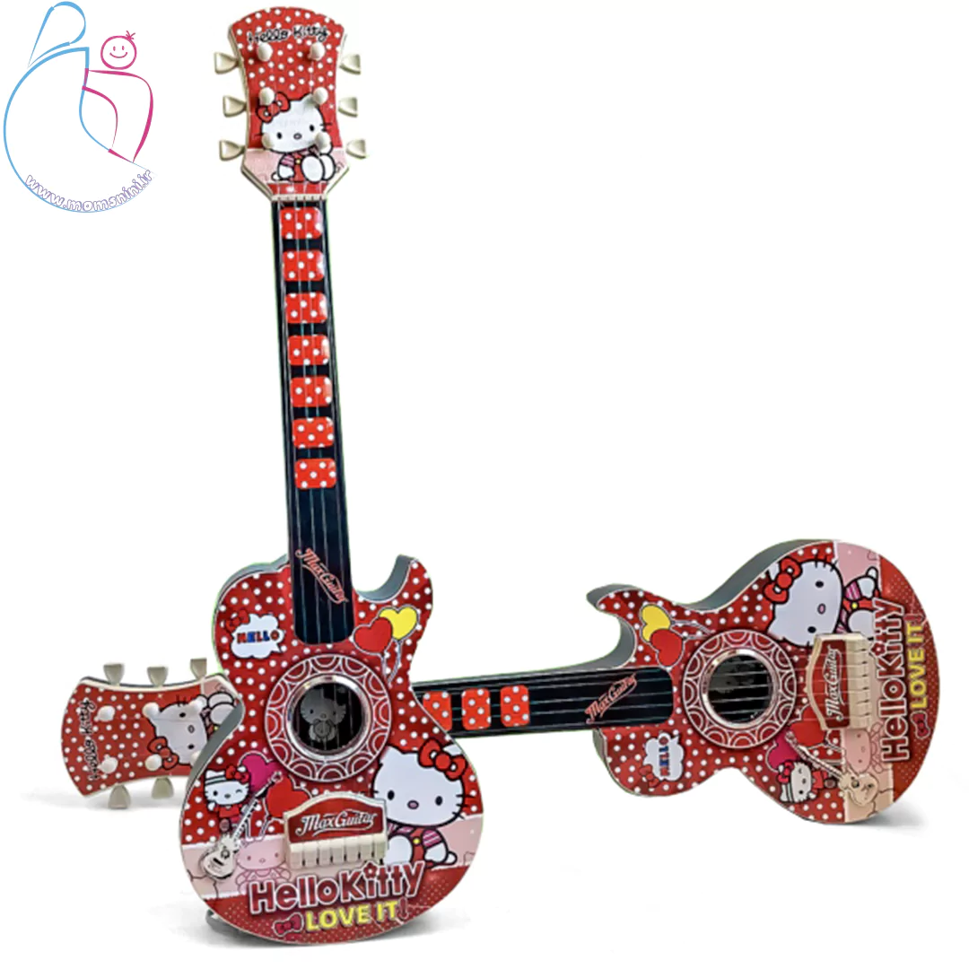 گیتار اسباب بازی کودک پلاستیکی با شخصیت کارتونی کیتی