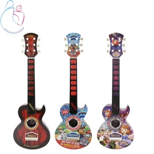 گیتار اسباب بازی کودک کلاسیک بزرگ با بدنه پلاستیکی و طراحی مشابه گیتار واقعی