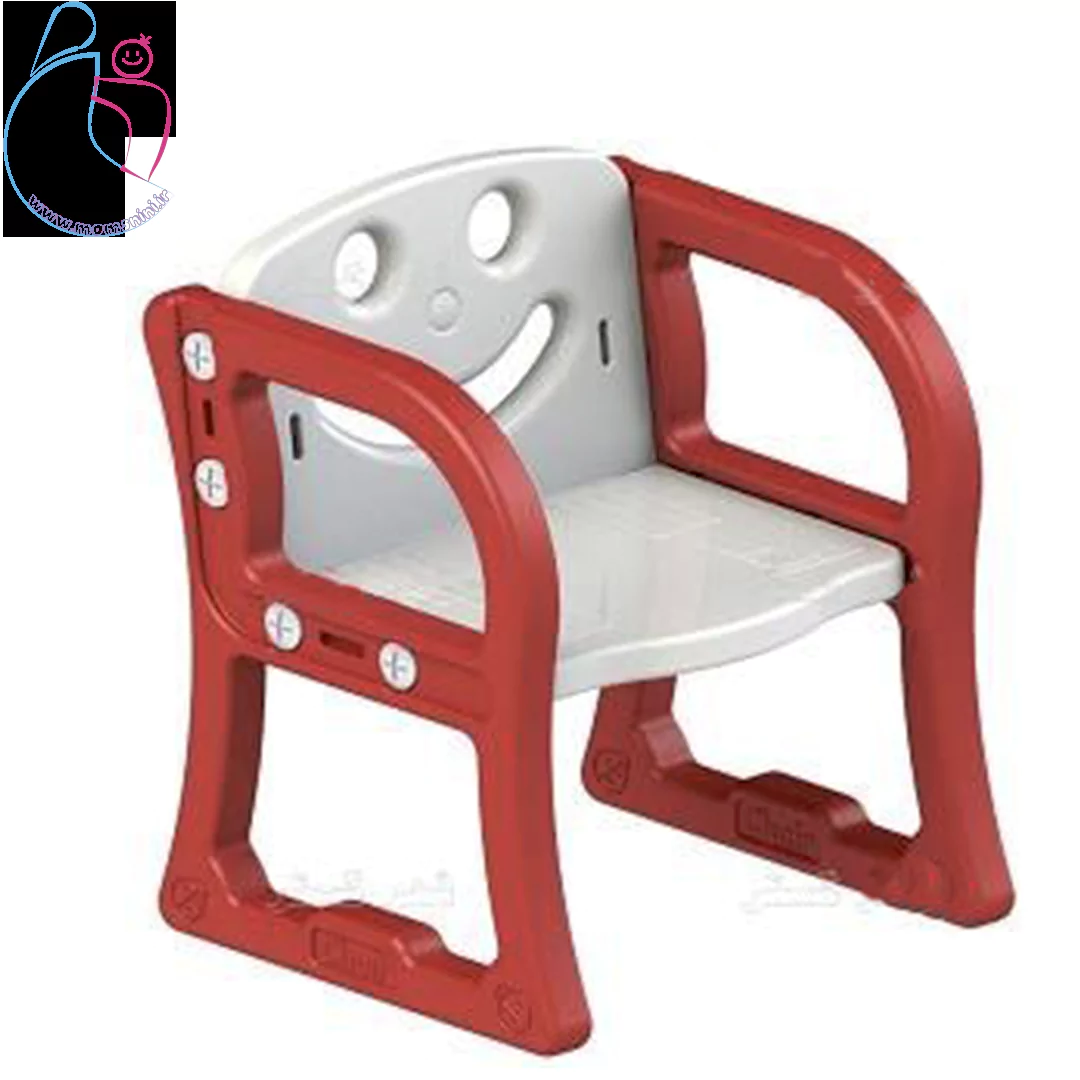 صندلی فانتزی کودک با رنگ قرمز، طراحی ارگونومیک و مناسب برای نشیمن در اتاق کودک