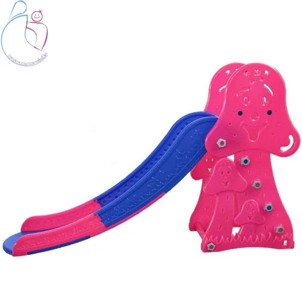 سرسره کودک مدل لبخند | سرسره پلاستیکی چهار پله ایمن و رنگی