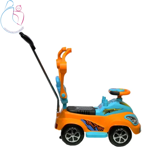ماشین سواری کودک دلیجان مدل بیتل |با فرمان موزیکال و دسته هدایت والدین