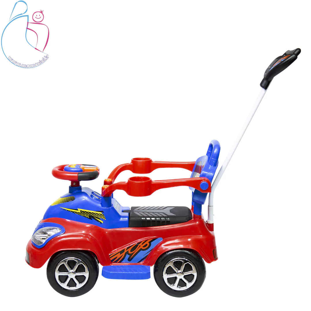 ماشین سواری کودک دلیجان مدل بیتل |با فرمان موزیکال و دسته هدایت والدین