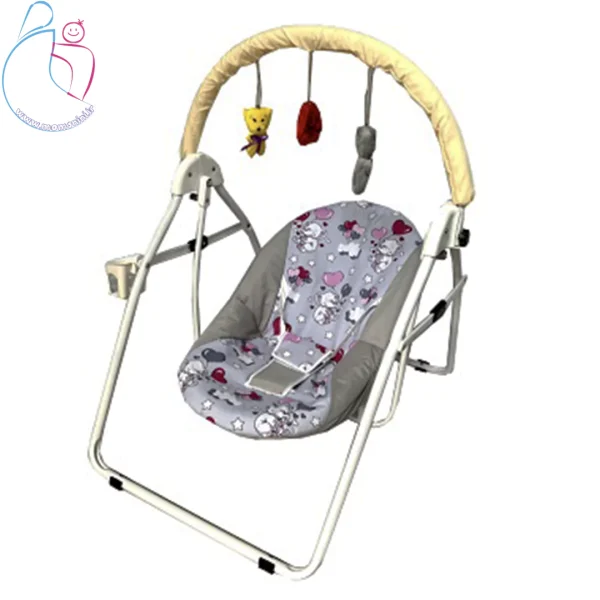 صندلی گهواره‌ای کودک رویا|تاب بلبرینگی روان و مقاوم