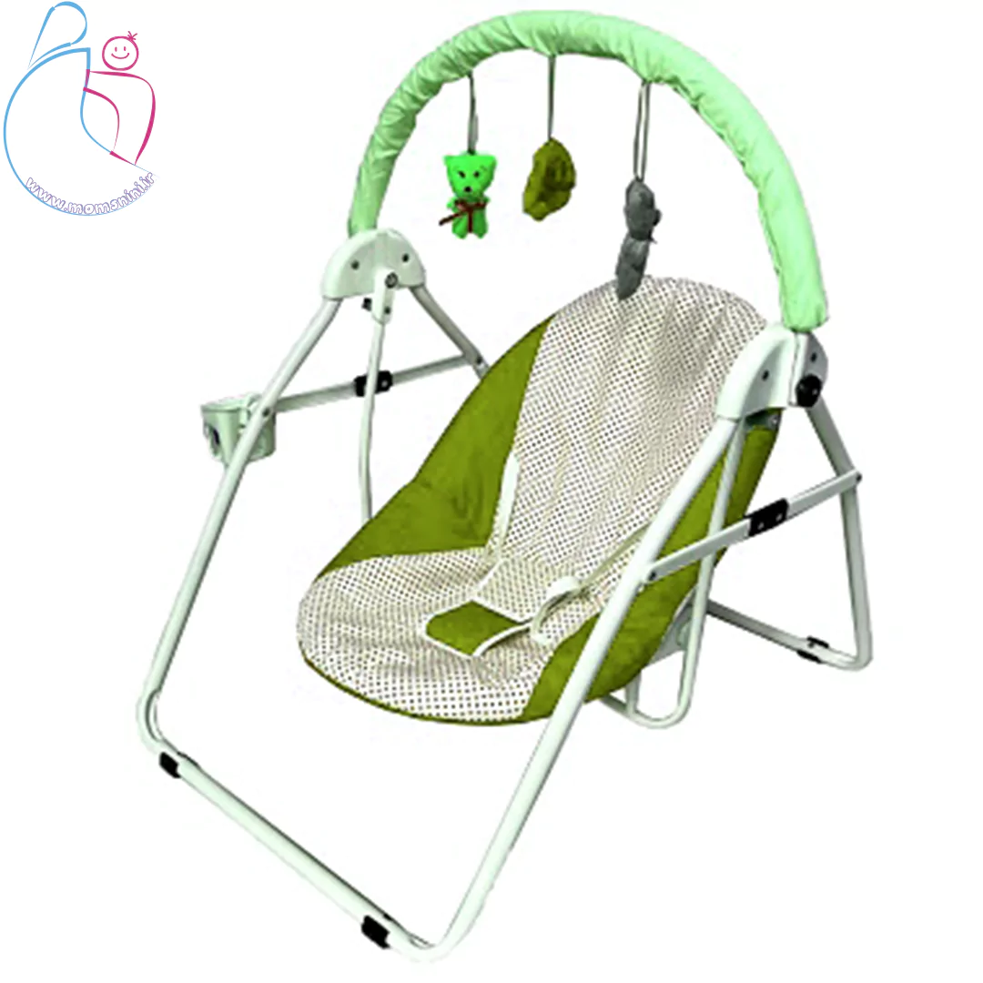 صندلی گهواره‌ای کودک رویا|تاب بلبرینگی روان و مقاوم