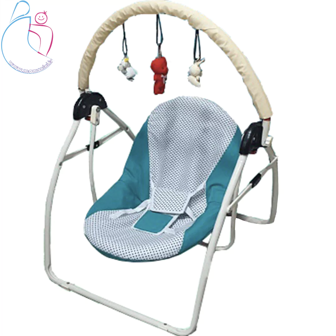 صندلی گهواره‌ای کودک رویا|تاب بلبرینگی روان و مقاوم