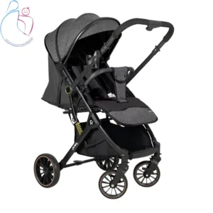 کالسکه کودک اسپرینگ مدل اسناگ رنگ ذغالی ، کالسکهای ایمن، سبک مناسب سفر و استفاده روزمره