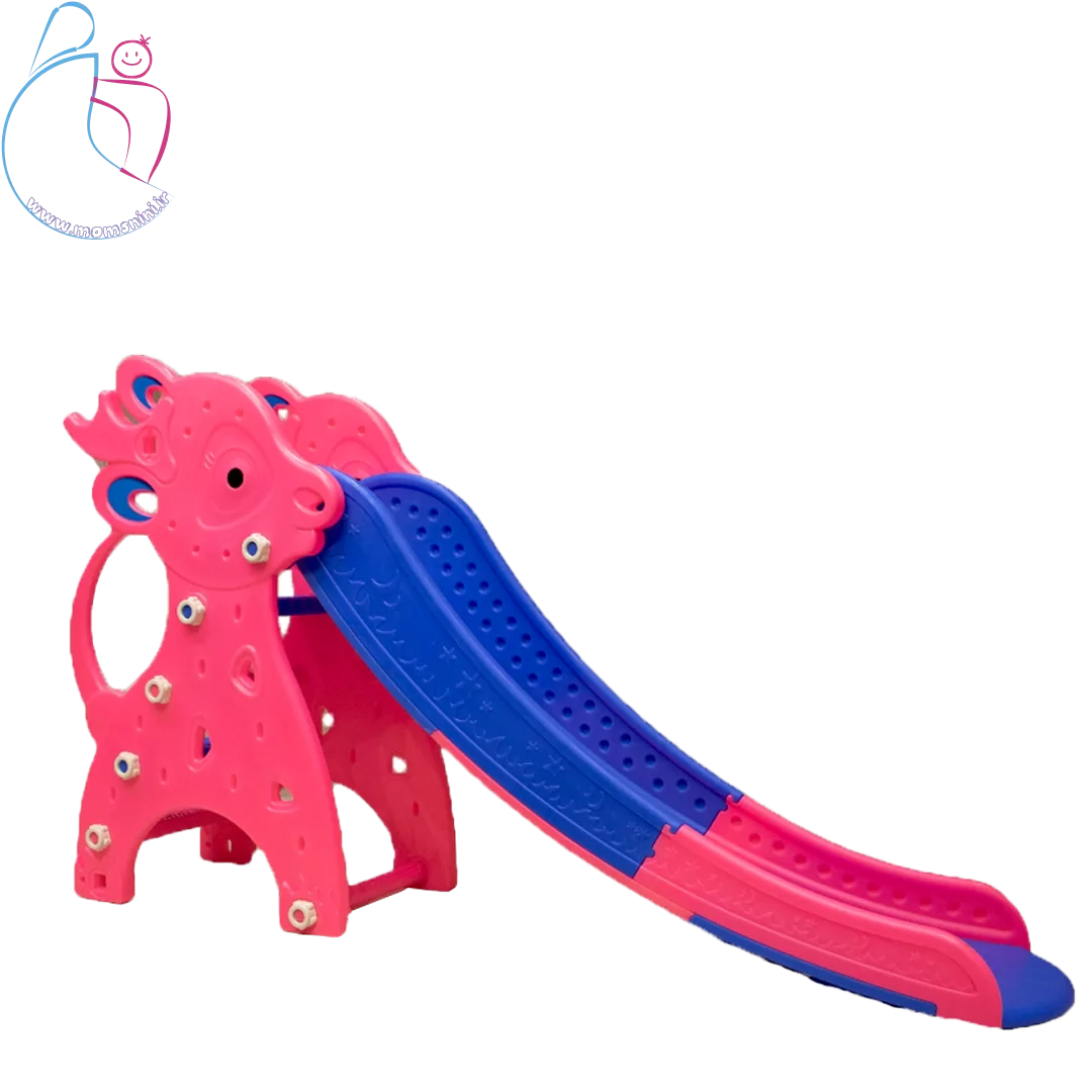 سرسره کودک ۴ پله آهو | سرسره ایمن با قابلیت اتصال به تاب