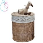 سبد اسباب بازی و لباس کودک مدل غاز سایز بزرگ مامزنینی