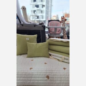 سرویس روتختی نوزاد برند مامز کیوتی 7 تکه طرح خرس پیکه مامزنینی