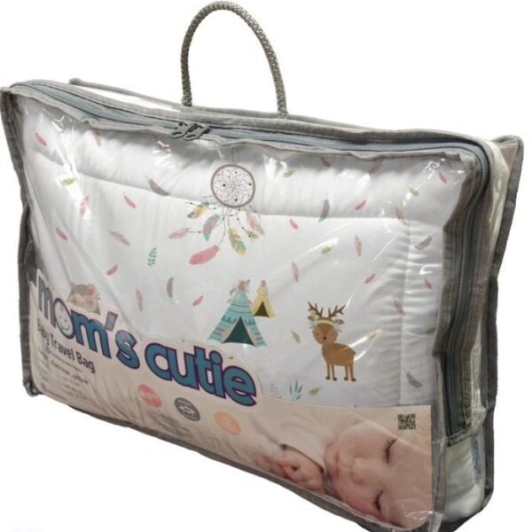 ست مسافرتی کیفی نوزاد برند مامز کیوتی مدل 3 تکه طرح روباه و جنگل مامزنینی