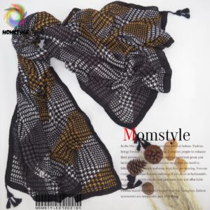 شال تک طرح 40تکه چهار فصل رنگ خردلی مام استایل